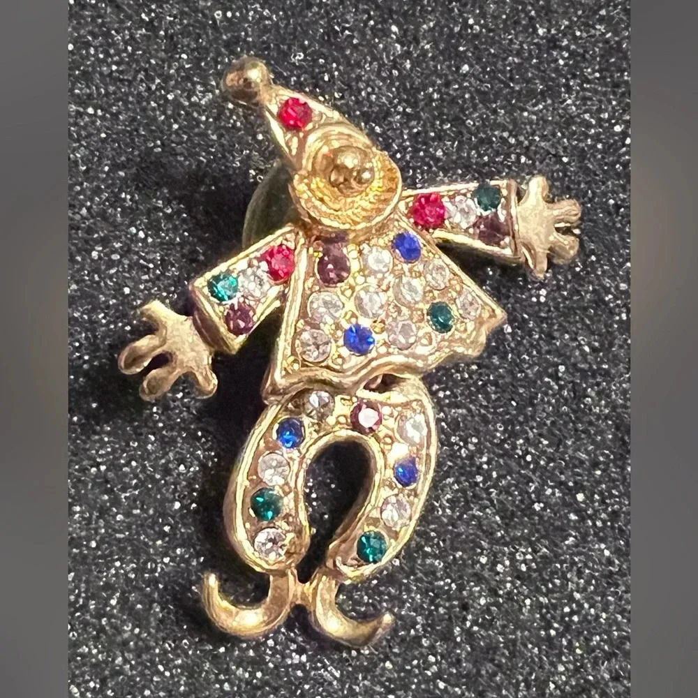 Vintage Clown Brooch